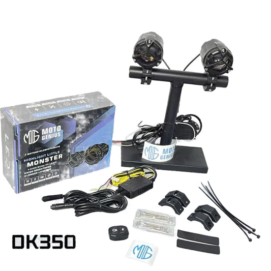 Moto Genius DK-350 60W Mercedes Fog Light with Harness for Motorcycles