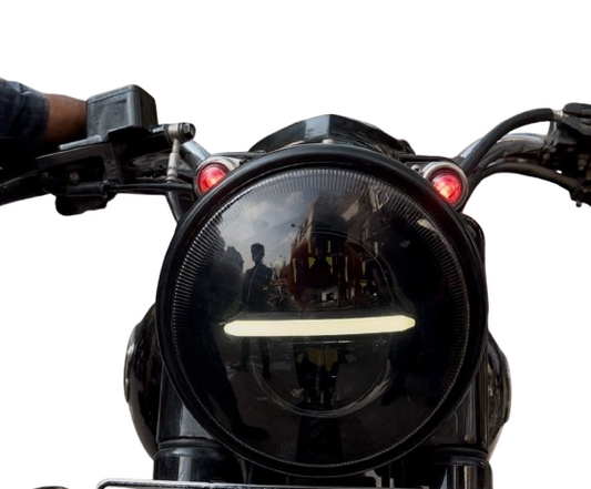 Minus 7" Headlight for Bullet | Smokey Edition