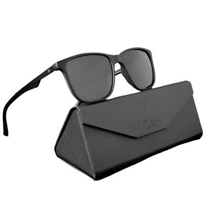 Wayfarer Polarized Sunglasses (Black Lens | Matt Black Frame - PMG5057)