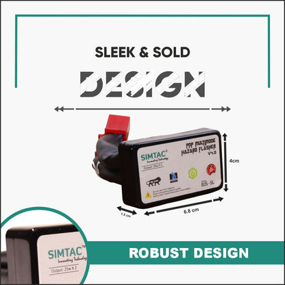 SWITCHLESS [V4.0] Bajaj Pulsar NS/AS - Compatible Simtac PNP Hazard Flasher/Adapter/Module - BJS-SL