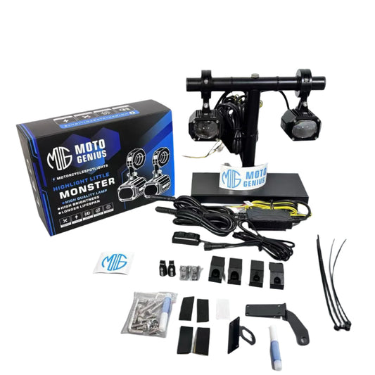 Moto Genius MK-07 80W Fog Light with Harness for Motorcycles