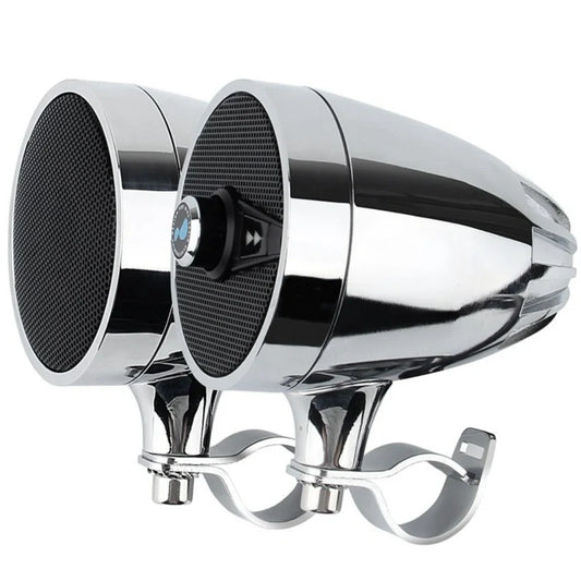 Chokkas LX-S3 3” Waterproof Bluetooth Motorcycle Speakers – Chrome Finish