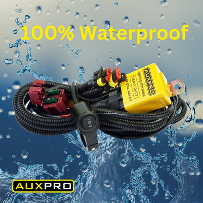 Auxpro Fog Light Wiring Harness for Dual-Color Light – 1-Year Warranty