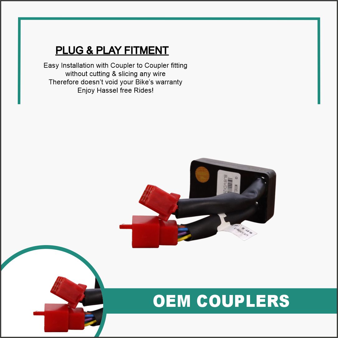 SWITCHLESS [V4.0] Bajaj Pulsar NS/AS - Compatible Simtac PNP Hazard Flasher/Adapter/Module - BJS-SL