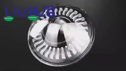 HJG 7 Inch White LED Headlight Chakra Headlight Assembly for Thar Royal Enfield | 75-120W CREE/Osram LED Chip Multi color Compatible with Royal Enfield, Jeep, Thar, Gypsy