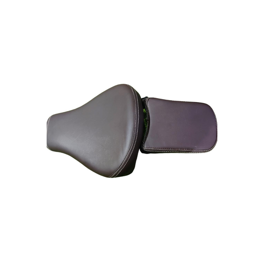 Royal Enfield Reborn Foldable Seat - Black/Brown, Compatible with Standard 350