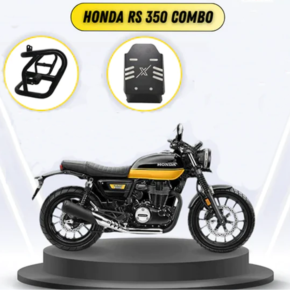 Honda RS 350 Crash Guard & Bash Plate Combo